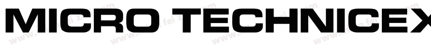 Micro TechnicExt Regular字体转换